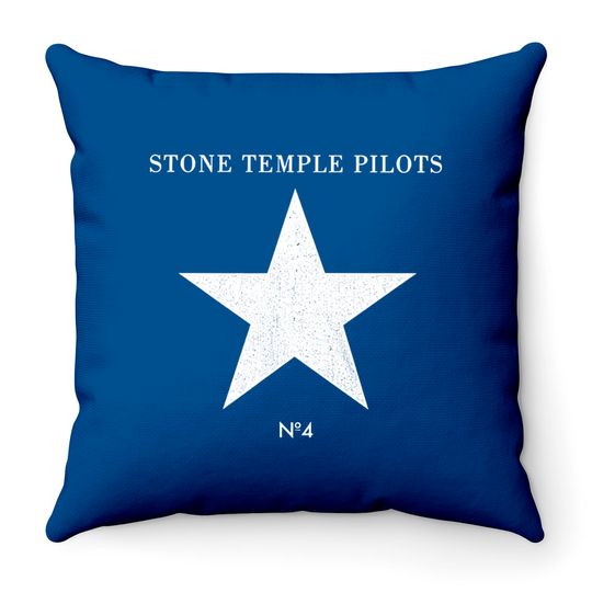 Stone Temple Pilots Rock Band Number 4 Album Cover Adult Short Sleeve Throw Pillows