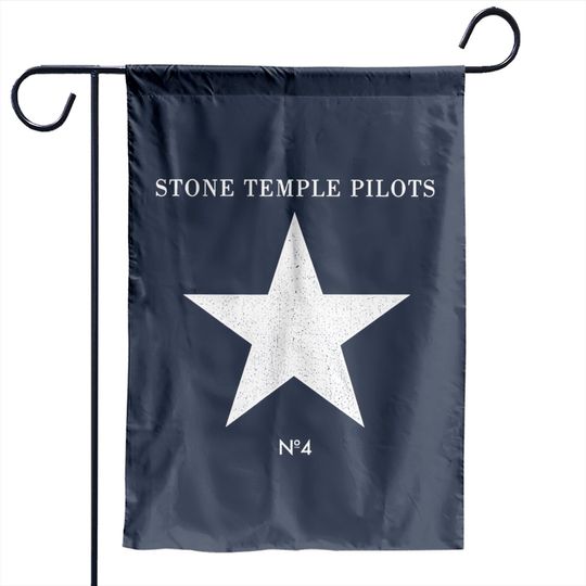 Stone Temple Pilots Rock Band Number 4 Album Cover Adult Short Sleeve Garden Flags