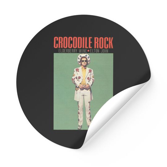 Elton John Official Crocodile Rock Sticker