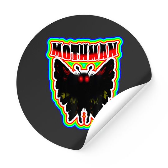 Mothman Sticker Mothman Retro Colorful Gift Novelty