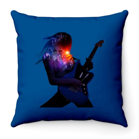 rock band - Rock Bands - Throw Pillows