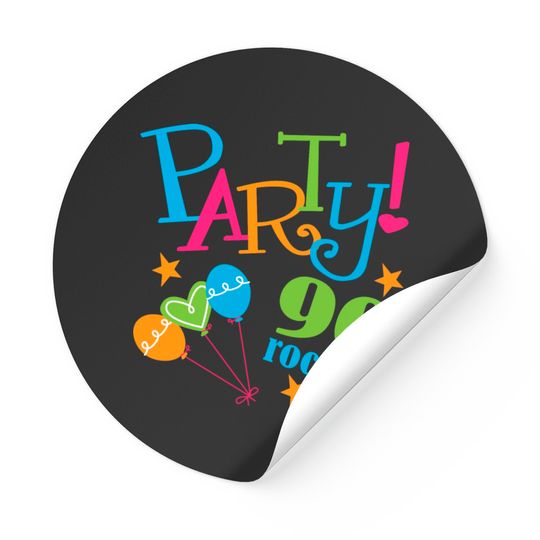 90th Birthday Party Sticker