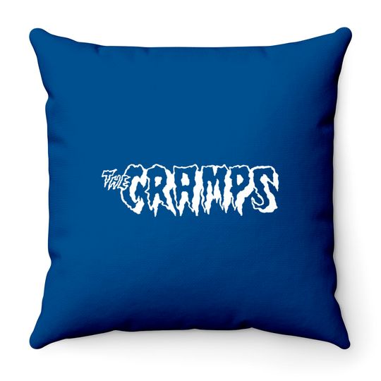The Cramps Unisex Throw Pillows: Logo