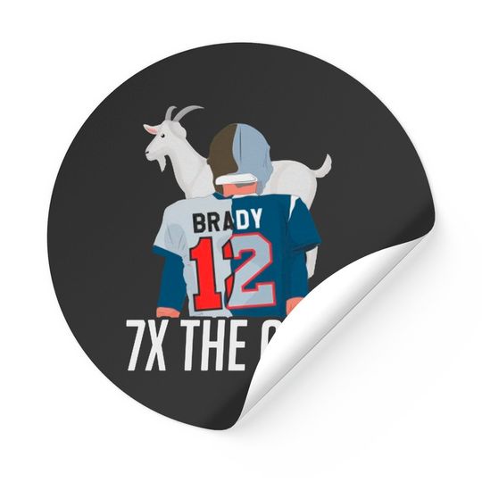 7x The Goat ( Tom Brady ) Sticker