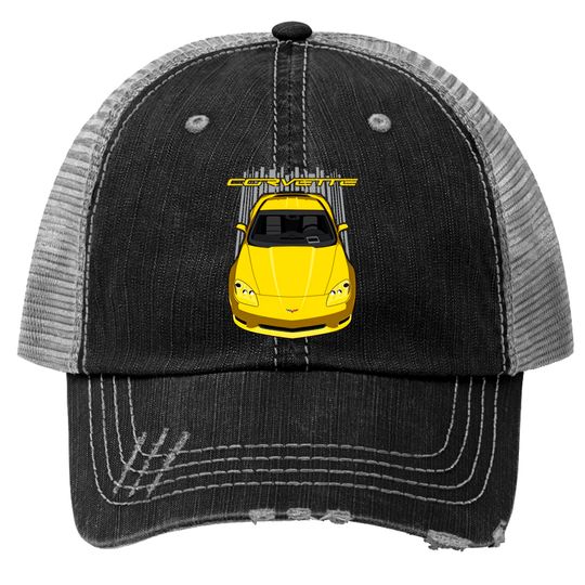 Corvette C6 - Yellow - Corvette C6 - Trucker Hats