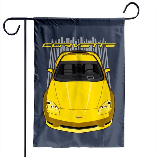 Corvette C6 - Yellow - Corvette C6 - Garden Flags