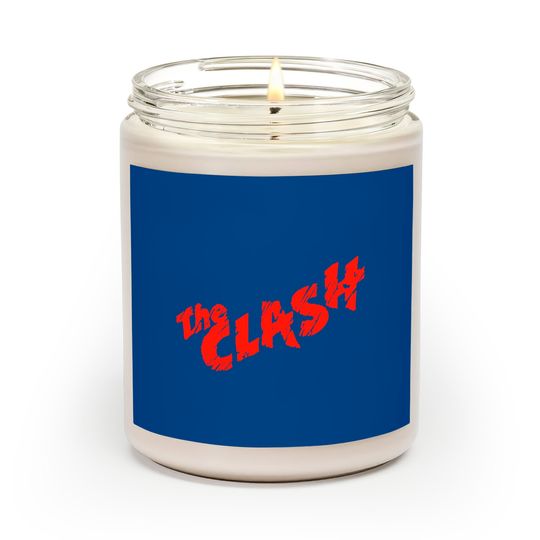 The Clash Scratched Red Logo Scented Candles
