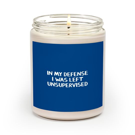 In My Defense I Was Left Unsupervised Scented Candles