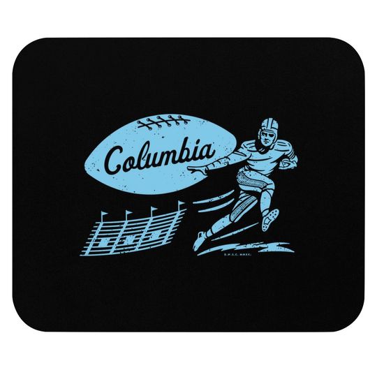 Vintage College Football - Columbia Lions (Blue Columbia Wordmark) - Columbia University - Mouse Pads