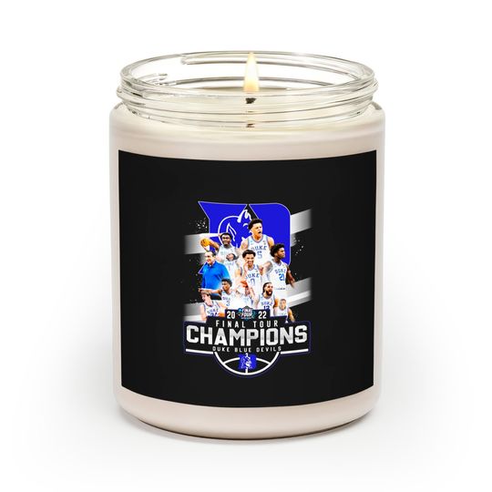 2022 Final Four Champions Duke Blue Devils Mens Basketball Scented candle Duke Blue Devils Scented Candles