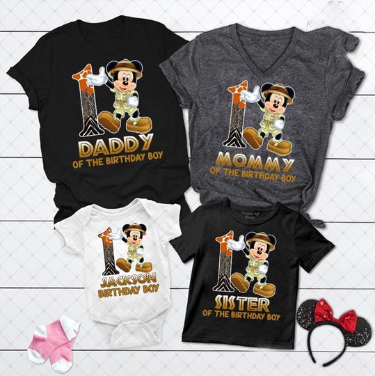 Disney Animal Kingdom Birthday Family Matching T-Shirt