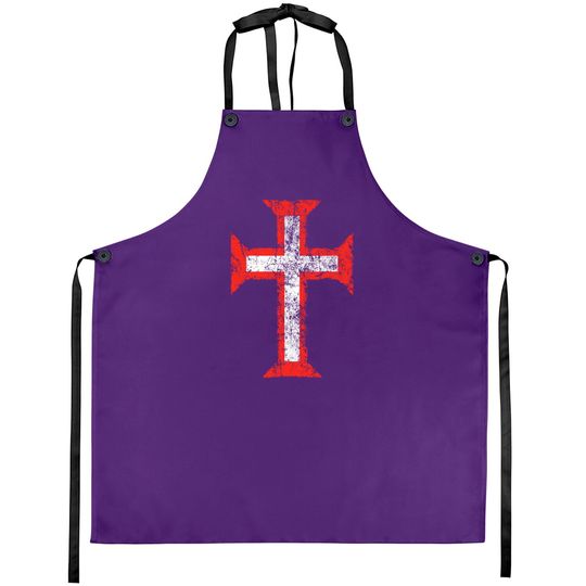 Order of Christ Cross-Templar-Portugal-Distressed - Templar - Aprons
