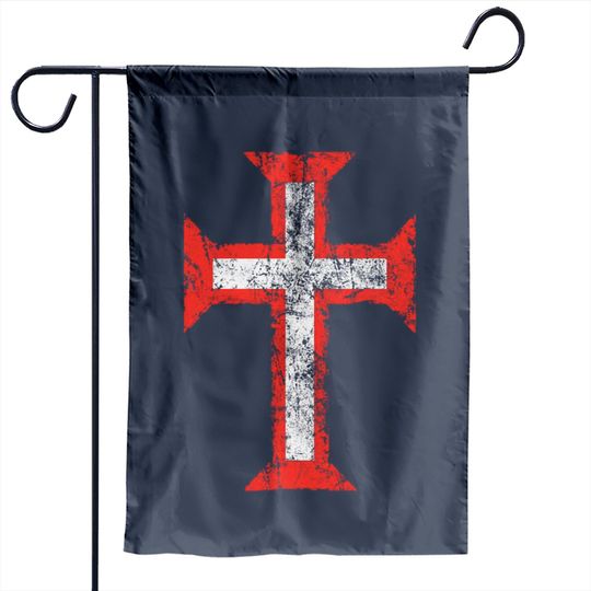 Order of Christ Cross-Templar-Portugal-Distressed - Templar - Garden Flags