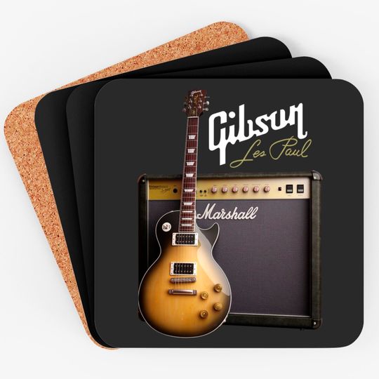 Vintage Gibson Les Paul Guitar Coasters