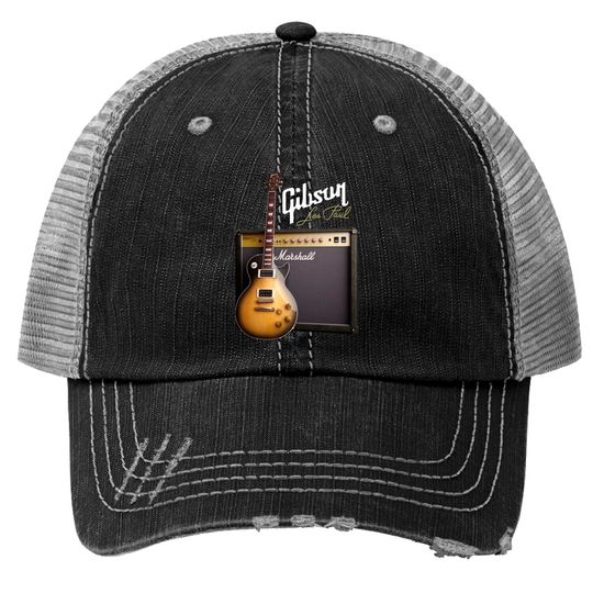 Vintage Gibson Les Paul Guitar Trucker Hats
