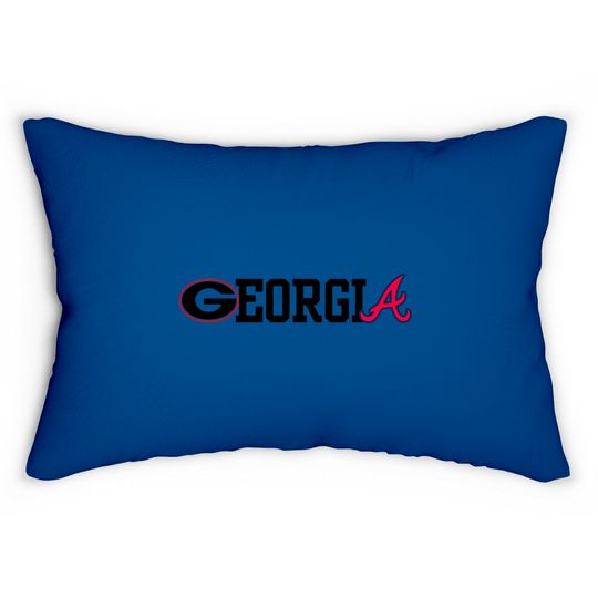 Georgia  2021 Champions UGA Bulldogs Braves Lumbar Pillows