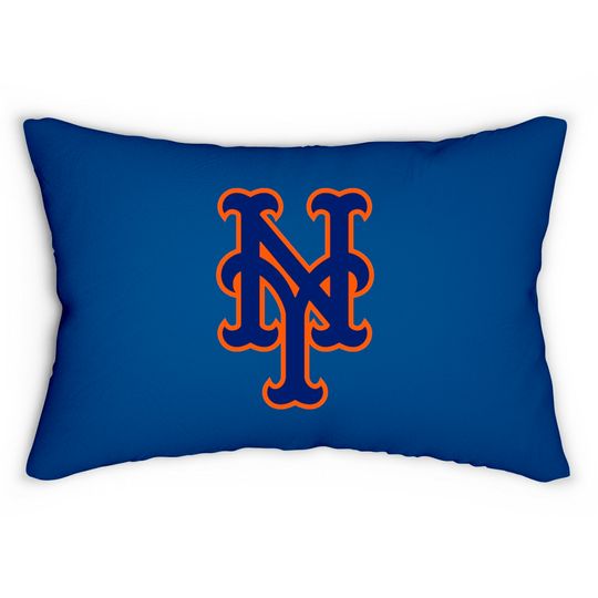 Ny Mets Logo Lumbar Pillows