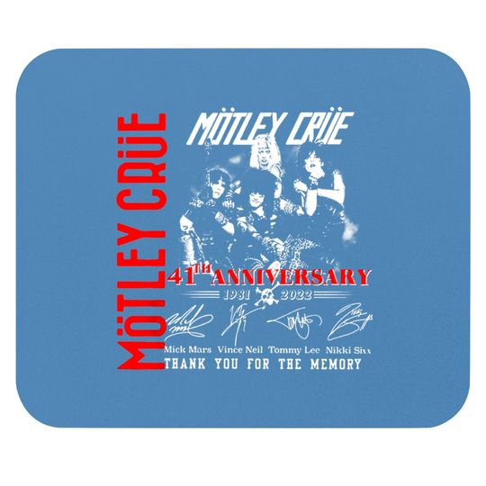 Motley Crue Rock Band World Tour 2022 Mouse Pads - Motley Crue 41th Anniversary 1981-2022 - The Stadium Tour 2022 Mouse Pads