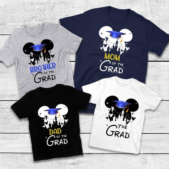 Disney Graduation Mickey Ears Family Matching T-Shirt