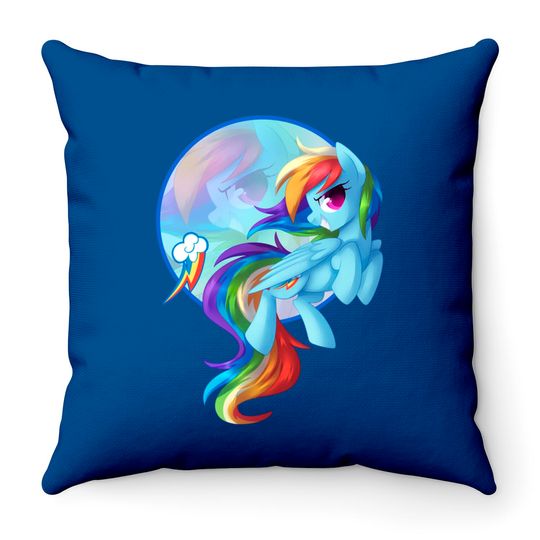 Rainbow Dash! Classic Throw Pillows