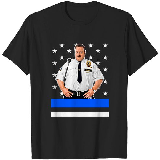 Paul Blart Mall Cop /// Thick Blue Line - Paul Blart - T-Shirt