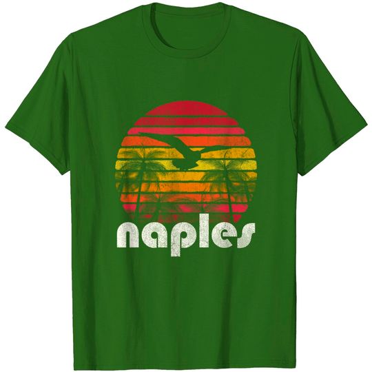 Vintage Retro Naples Fl Florida 70's 80's Style T Shirts