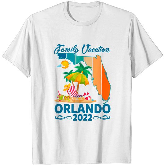 Funny Family Vacation Orlando 2022 Florida Beach Summer Trip T-Shirt