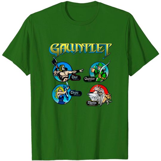 Gauntlet Old Arcade Logos - Gauntlet - T-Shirt