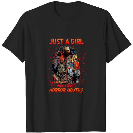 Michael Myers  Just a Girl Who Loves Horror Movies Halloween T-Shirt