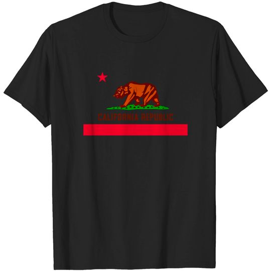 California Republic State Flag - California - T-Shirt