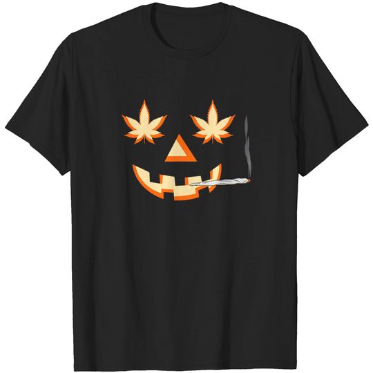 Weed Halloween Smoking Marijuana T-Shirt