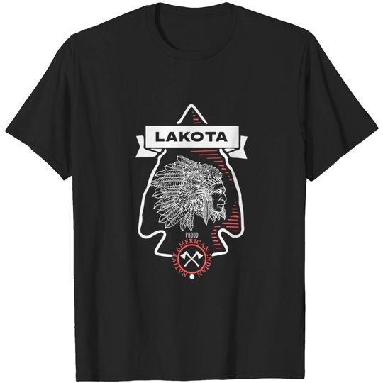 Lakota Tribe Native American Indian Proud Arrow Vintage - Lakota - T-Shirt