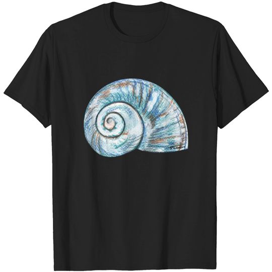 Blue seashell - Shell - T-Shirt