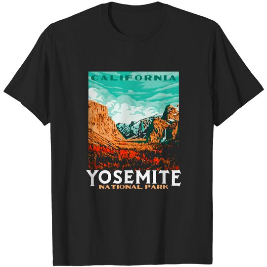 Yosemite National Park Valley Style Vintage T Shirt