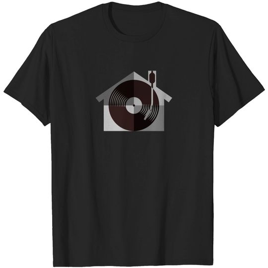 I Love House Music House Music DJ Monochrome T Shirt