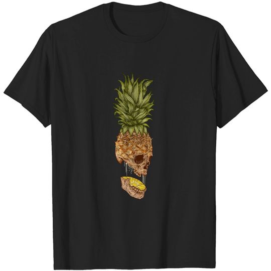 Hawaiian Skull Pineapple Aloha Beach Hawaii T Shirt