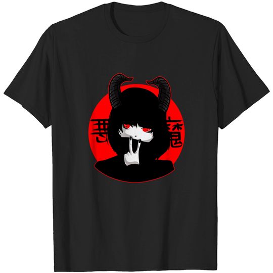 Kawaii Anime Nu Goth Style Occult Punk Emo Satanic T-Shirt