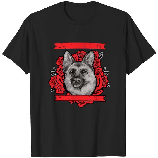 Ladonna German Sheperd Cute Dog T-Shirt
