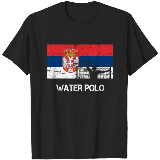 Serbia Flag Water Polo T Shirt