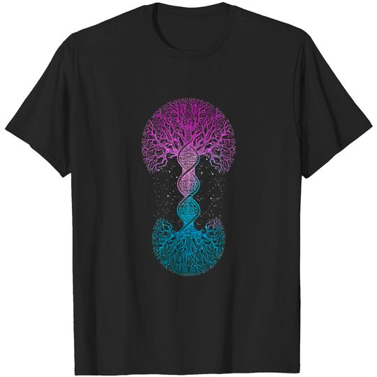 DNA Tree Of Life Science of Genetics Earth Day Genealogy T-Shirt