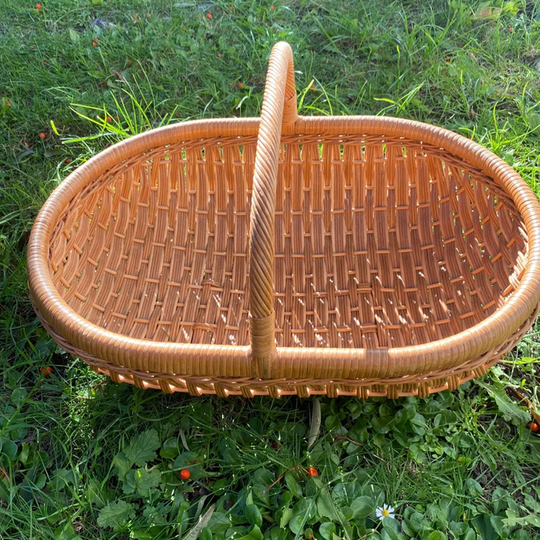 Vintage Fruit Basket, Vintage Trug, Handmade Gift