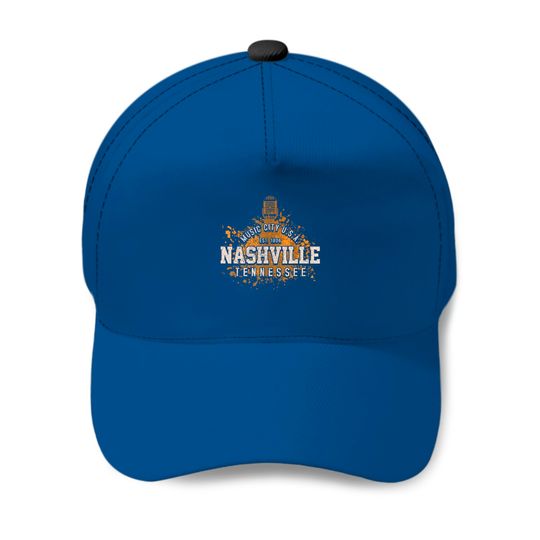 Nashville Music City Tennessee Country Music Baseball Cap