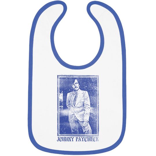 Johnny Paycheck / Old School Xerox Style Fan Design - Johnny Paycheck - Bibs