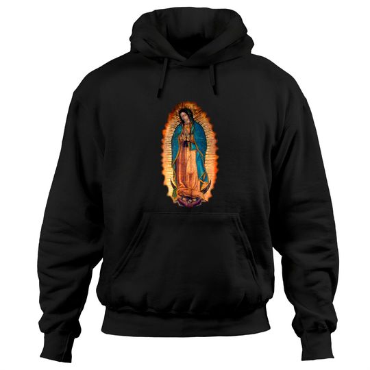 Our Lady of Guadalupe Catholic Mary Image Pullover Hoodie