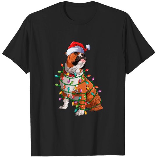 Christmas Dog Christmas Bulldog Pajama T-Shirt