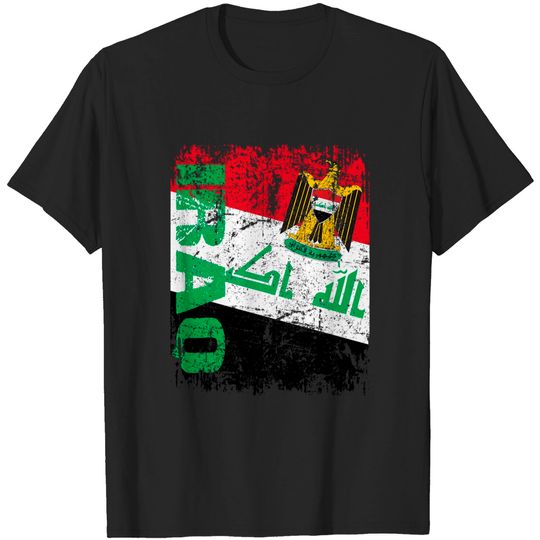 Iraq Vintage Flag T ShirtIRAQ T Shirt