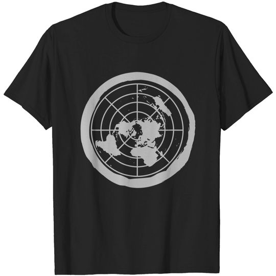 Map of Flat Earth T-Shirt Tee