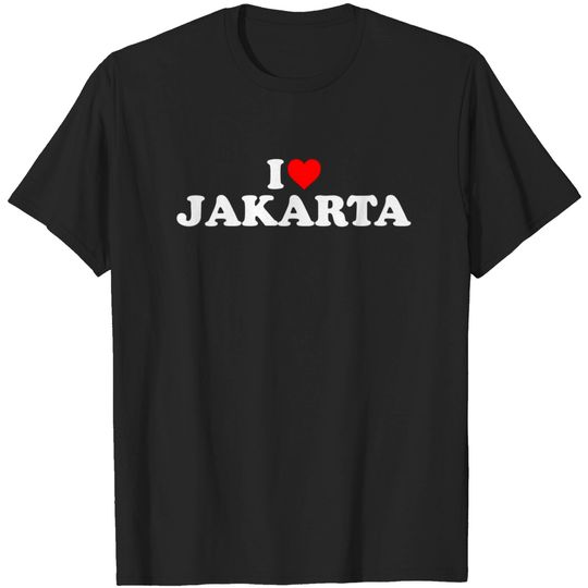 Womens I Love Jakarta Heart T Shirt