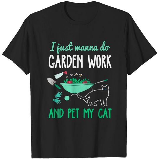 Gardening Cat Lover T Shirt
