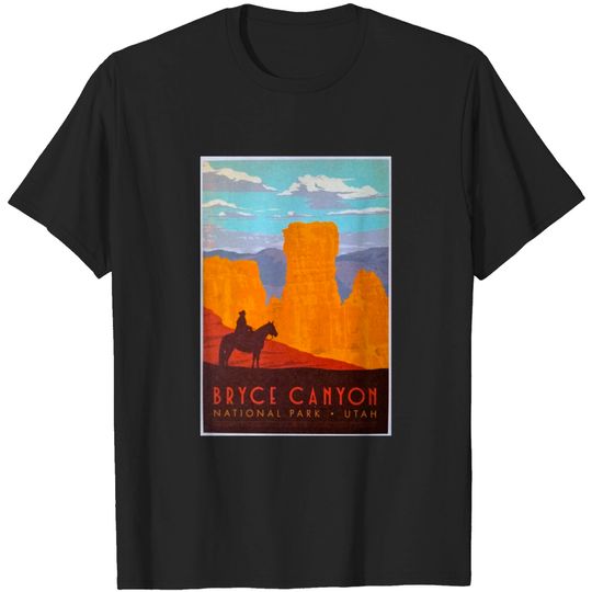 Bryce Canyon National Park - Vintage Travel - Vintage Travel Bryce Canyon - T-Shirt